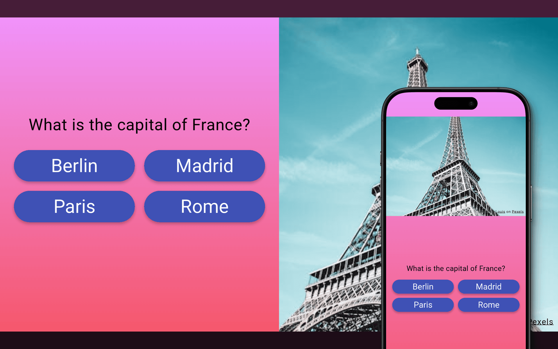Responsive slide layout