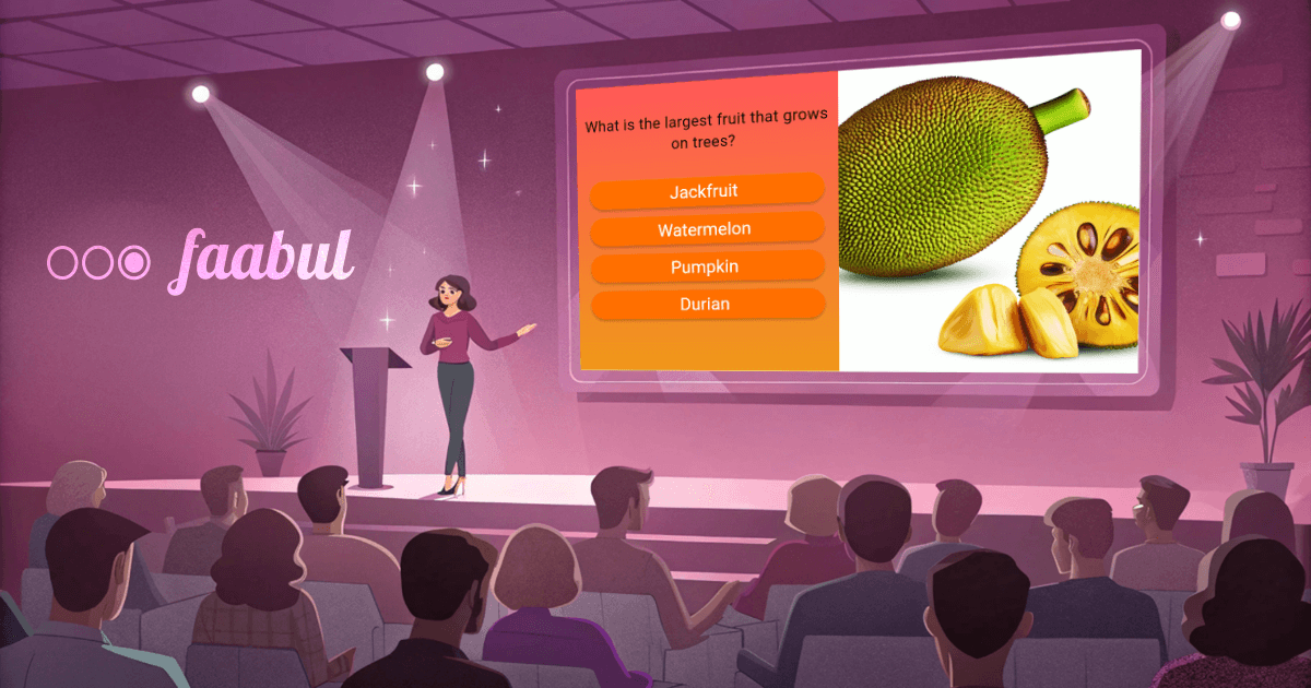 Live quiz at conference