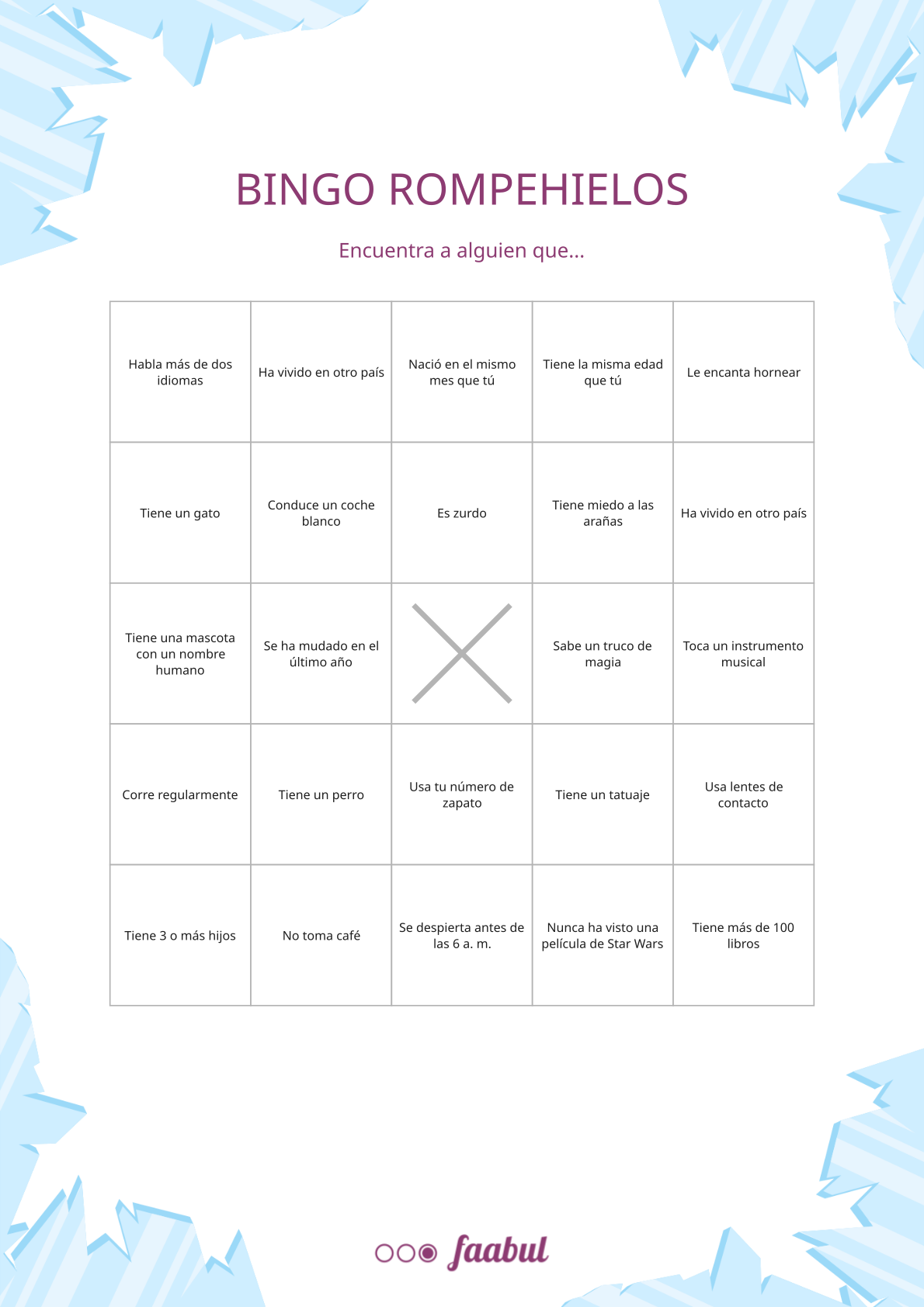 Bingo rompehielos