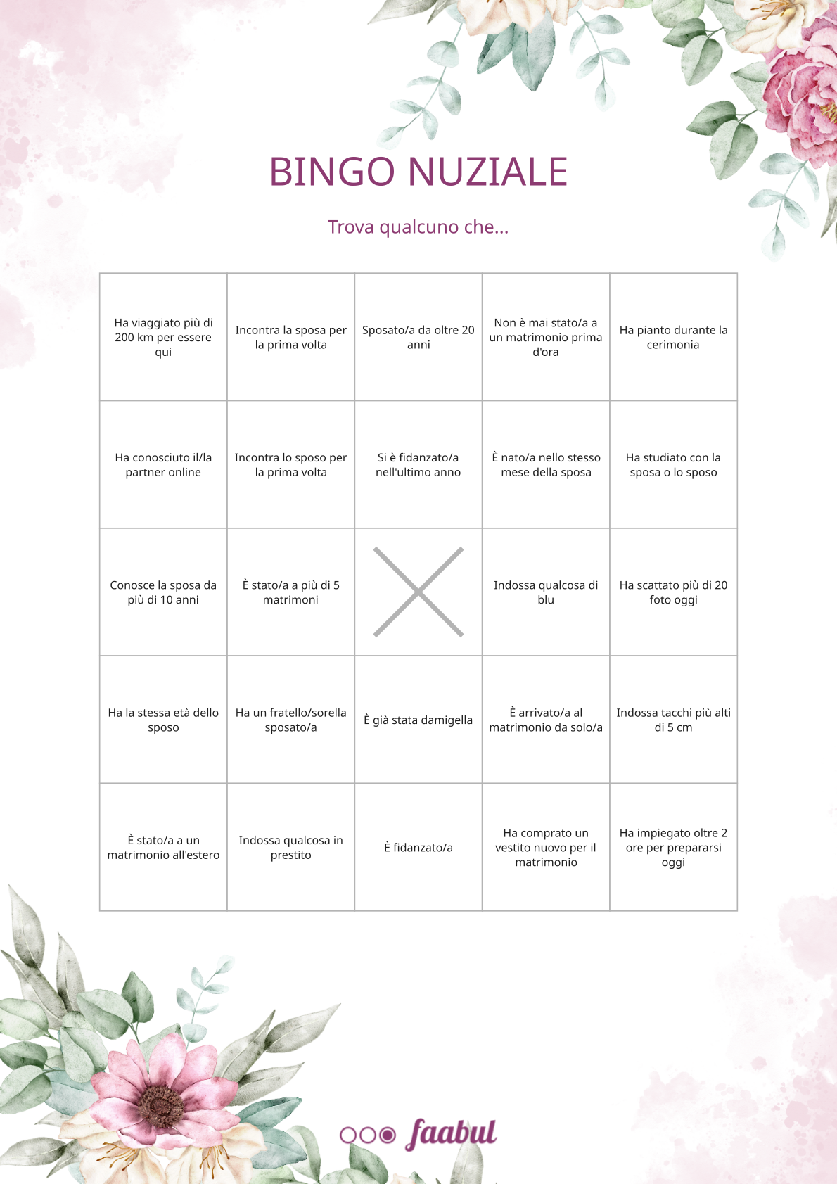 Bingo nuziale